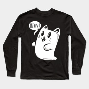 Cat Ghost Long Sleeve T-Shirt